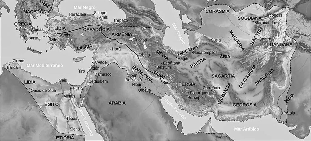 ÁGUA E SAÚDE PÚBLICA Figura 1.2. Império Persa no seu período de maior extensão (500 a.c.