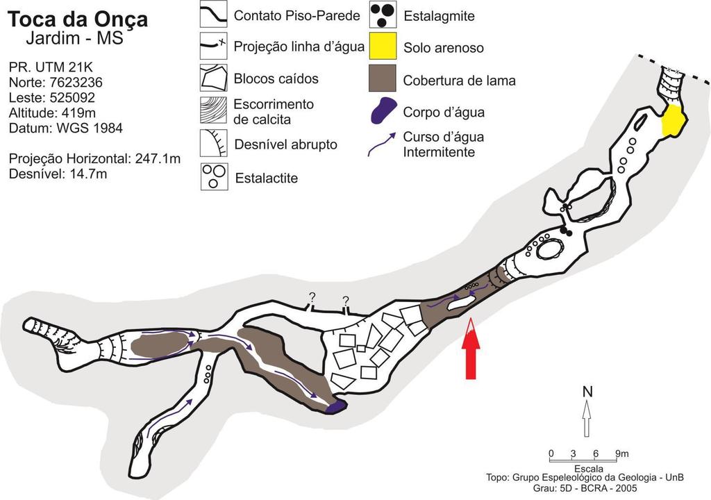 Oliveira & Cordeiro. Novas ocorrências de Scelidotheriinae (Mylodontidae)... Figura 2. Mapas topográficos da Toca da Onça.