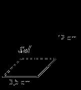 1. A figura ao lado representa um saleiro com a forma de uma pirâmide quadrangular. O volume do saleiro é igual a: A. 84 cm 3 B. 147 cm 3 C. 49 cm 3 D. 8cm 3 13.