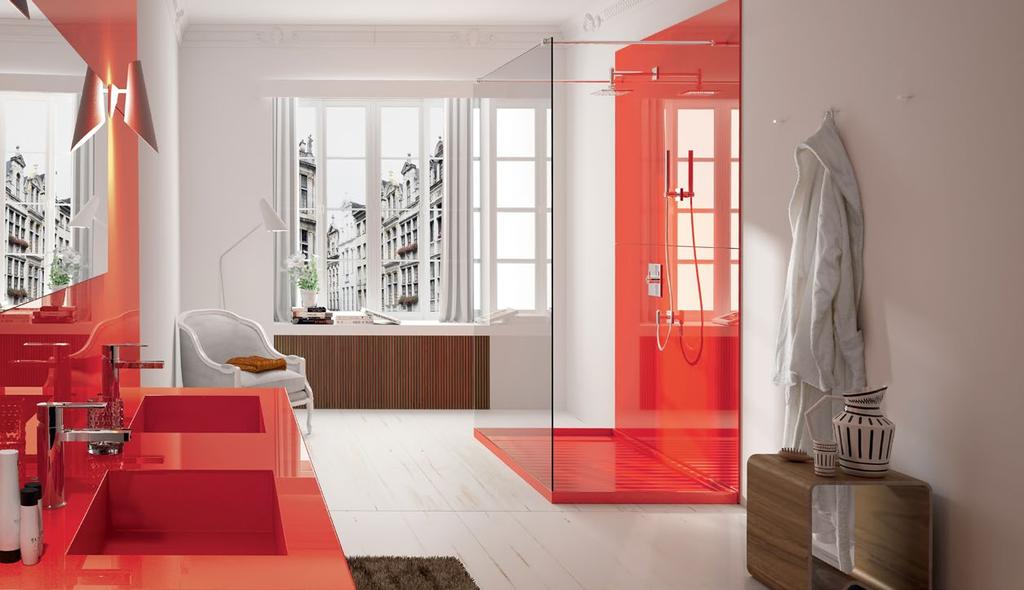 superfície Silestone pode ser aplicada tanto em pavimentos como em paredes de cozinhas e casas de banho com uma redução do número de juntas ao mínimo possível.