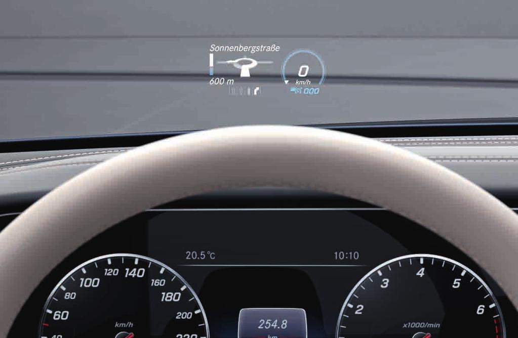 O cockpit panorâmico transforma informação em fascínio. O display de instrumentos apresenta possibilidades de informação do condutor até agora desconhecidas.