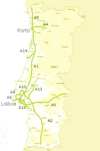 Rede BCR A1 Auto-estrada do Norte A2 Auto-estrada do Sul Extensão da rede 1 095 km A3 Auto-estrada Porto / Valença A4 Auto-estrada Porto / Amarante A5 Auto-estrada da Costa do Estoril A6 Auto-estrada