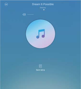 Música e vídeo Ouvir música Pode escolher entre ouvir as suas músicas locais preferidas. 1 Abra Música.