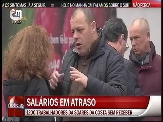 Salários em atraso nas Soares da Costa