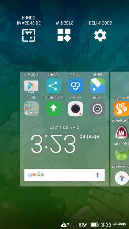 Nota: As características do seu telemóvel e o ecrã principal podem ser diferentes, consoante a sua localização, o idioma, a operadora e o modelo.