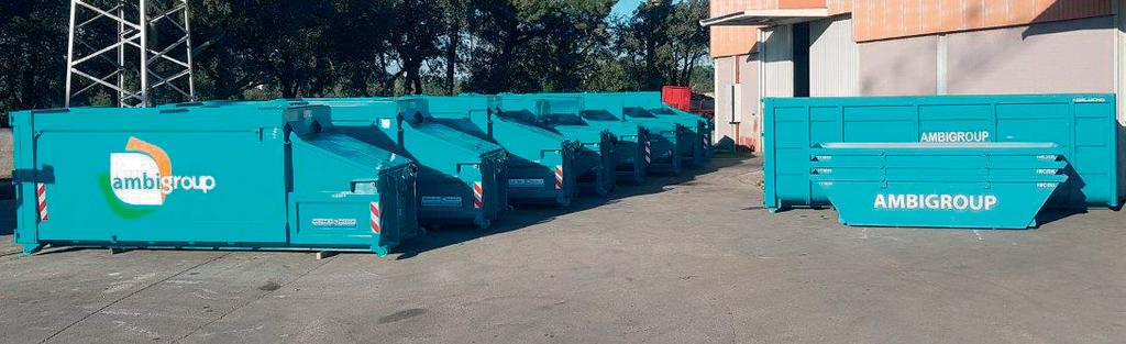 MAIOR CAPACIDADE DE ACONDICIONAMENTO Um novo conjunto de contentores com sistema de compactação para resíduos leves foi adquirido O adequado acondicionamento de resíduos no produtor é fator