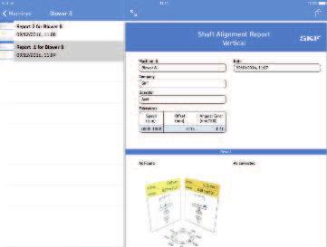 Pesquisar Toque no campo de pesquisa para separar os IDs de máquina na lista. c. Informações da máquina Selecione um ID de máquina para visualizar as informações da máquina correspondente. d. Novo alinhamento Toque para usar as informações da máquina mostrada como modelo para uma nova medição.