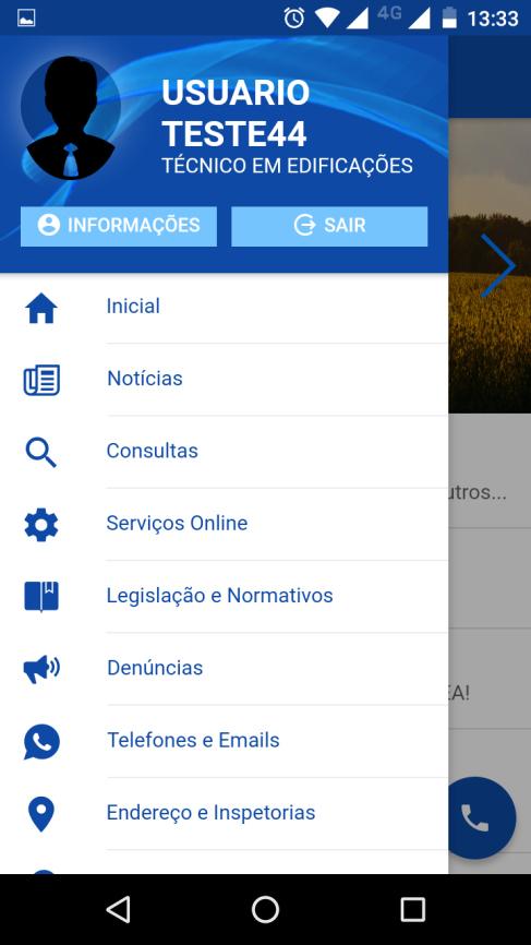 11 - Serviços on-line Nessa opção são exibidas