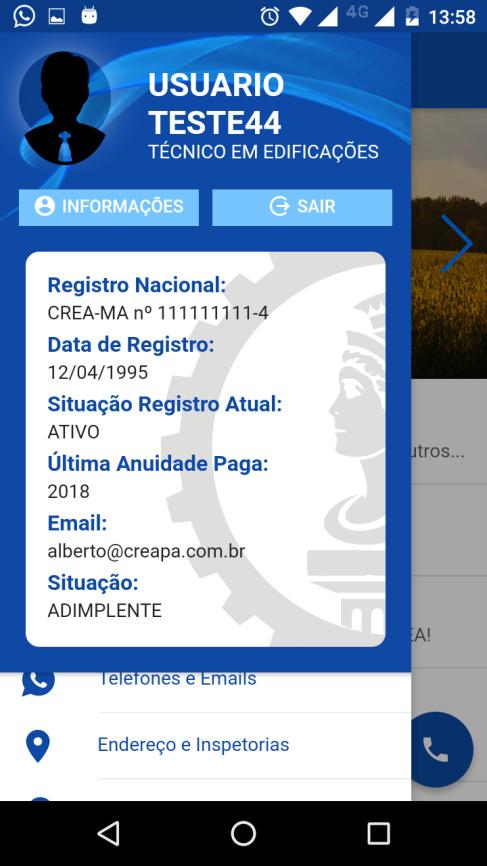 para os profissionais registrados no CREA-PA.