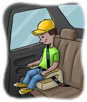 Para crianças de 15 a 36 kg Cadeiras e assentos de Elevação dos grupos II e III Posição: No banco traseiro com cinto de segurança de três pontos.