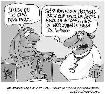 e) "situação" e "educação". 2. (Quadrix / CRM - ES Região Agente Adm 2017) As palavras "só", "está" e "médico" aparecem acentuadas no segundo balão da charge.