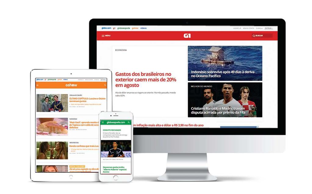 AUDIÊNCIA, ALCANCE, VISIBILIDADE, CREDIBILIDADE MENSURAÇÃO DE RESULTADOS Com a mesma credibilidade da TV, estamos também na internet, com cobertura em todo Estado.