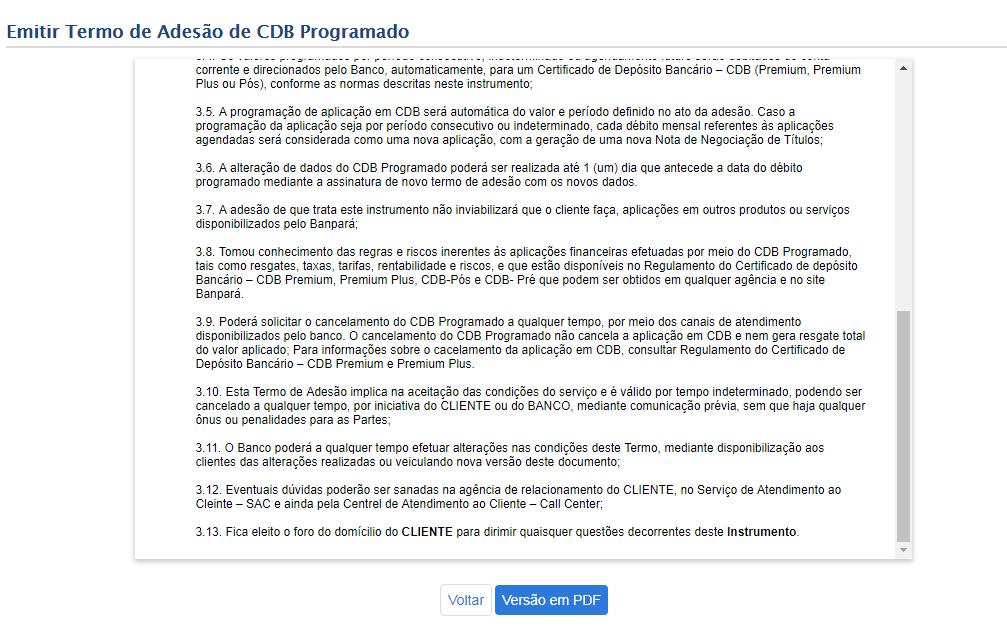 Após o sistema exibir o Termo de Adesão, o usuário deve acionar a opção ( ) para gerar o termo no formato PDF, conforme mostra a Figura 218. Figura 218 Termo de Adesão 4.6.6.7.