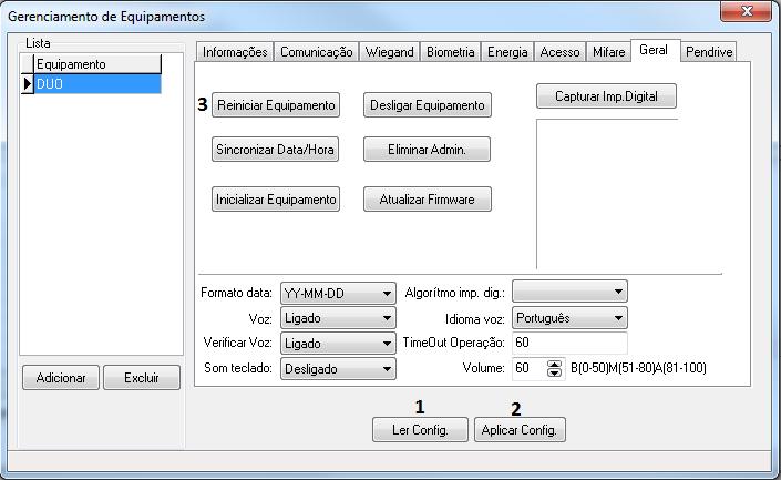 Já se seu equipamento for BIO INOX PLUS ou BIO INOX a forma de cadastro de equipamento no software é diferente. Então o leia o manual dos equipamentos. 8. Clique em OK para salvar 2.1.