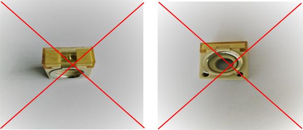 Figura XY: Fusível em anel Figura XZ: Porta-fusíveis autorizado Caso o fabricante da carroçaria monte baterias de maior capacidade, deverá ajustar o diâmetro dos cabos da bateria à nova tomada de