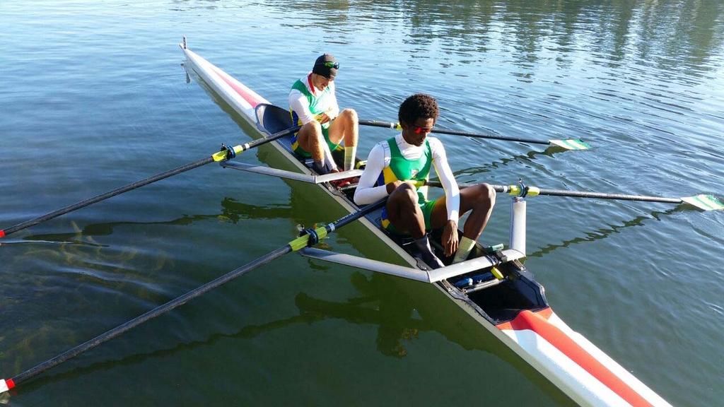 Uncas Batista e Felllipe Reyson durante a