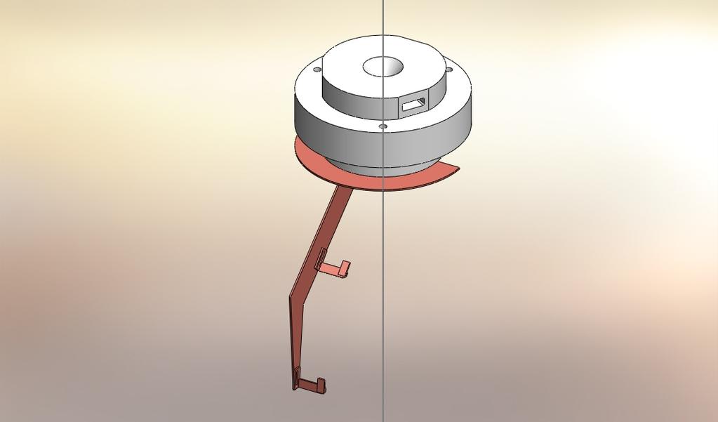 serve para posicionar duas microstrips. A figura 8.31 mostra uma vista geral do modelo utilizado para analisar o suporte montado com duas antenas microstrips. Figura 8.