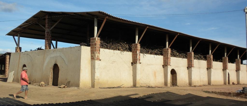 Descrição do Forno Hoffmann O comprimento dos fornos Hoffmann pode variar de 60 a 120 metros, com larguras da ordem de 3,5 m e altura de 2,8 m.