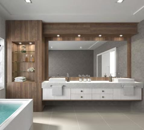 Banheiro Com espaços cada vez menores, os banheiros planejados são a solução para ter um ambiente mais bonito, agradável e funcional.