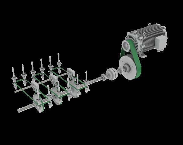 Economizar Energia Motor principal eficiente economiza até 4% de energia* O motor de acionamento principal de 110 kw particularmente eficiente foi desenvolvido para máquinas