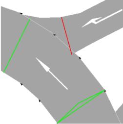 Numa zona de paragem adjacente dedicada: o veículo efectua a sua paragem, num arco especial do lado exterior da via de tráfego sem provocar qualquer perturbação ao fluxo de trânsito [24].