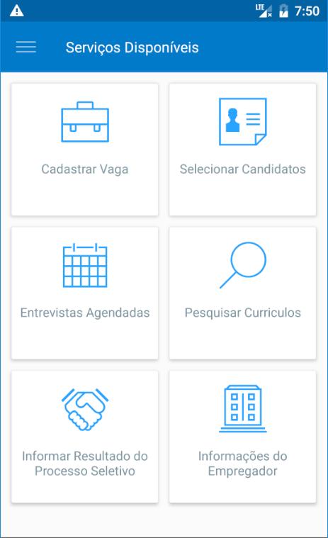 SINE Fácil É um aplicativo móbile que disponibiliza aos empregadores os serviços de intermediação de mão de obra oferecidos pela Rede SINE: Cadastrar Vaga; Selecionar Candidatos; Agendar Entrevistas;