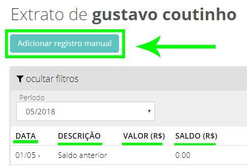 imagem abaixo: 3 - Nesta tela irá aparecer informações do Extrato