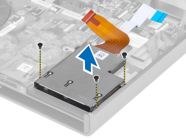 Coloque o módulo ExpressCard em seu respectivo compartimento. 2. Aperte os parafusos para prender o módulo ExpressCard ao computador. 3. Conecte: a.