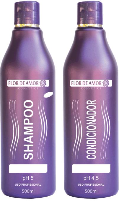 Condicionador desenvolvido para utilização em lavatório para fechamento de cutículas, hidratação e condicionamento capilar. Shampoo desenvolvido para utilização em lavatório.