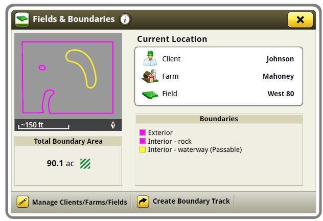 Localizador de Variedades - Podem ser compartilhados dados da estação de plantio com colheitadeiras equipadas com CommandCenter Geração 4 na SU2017-2.