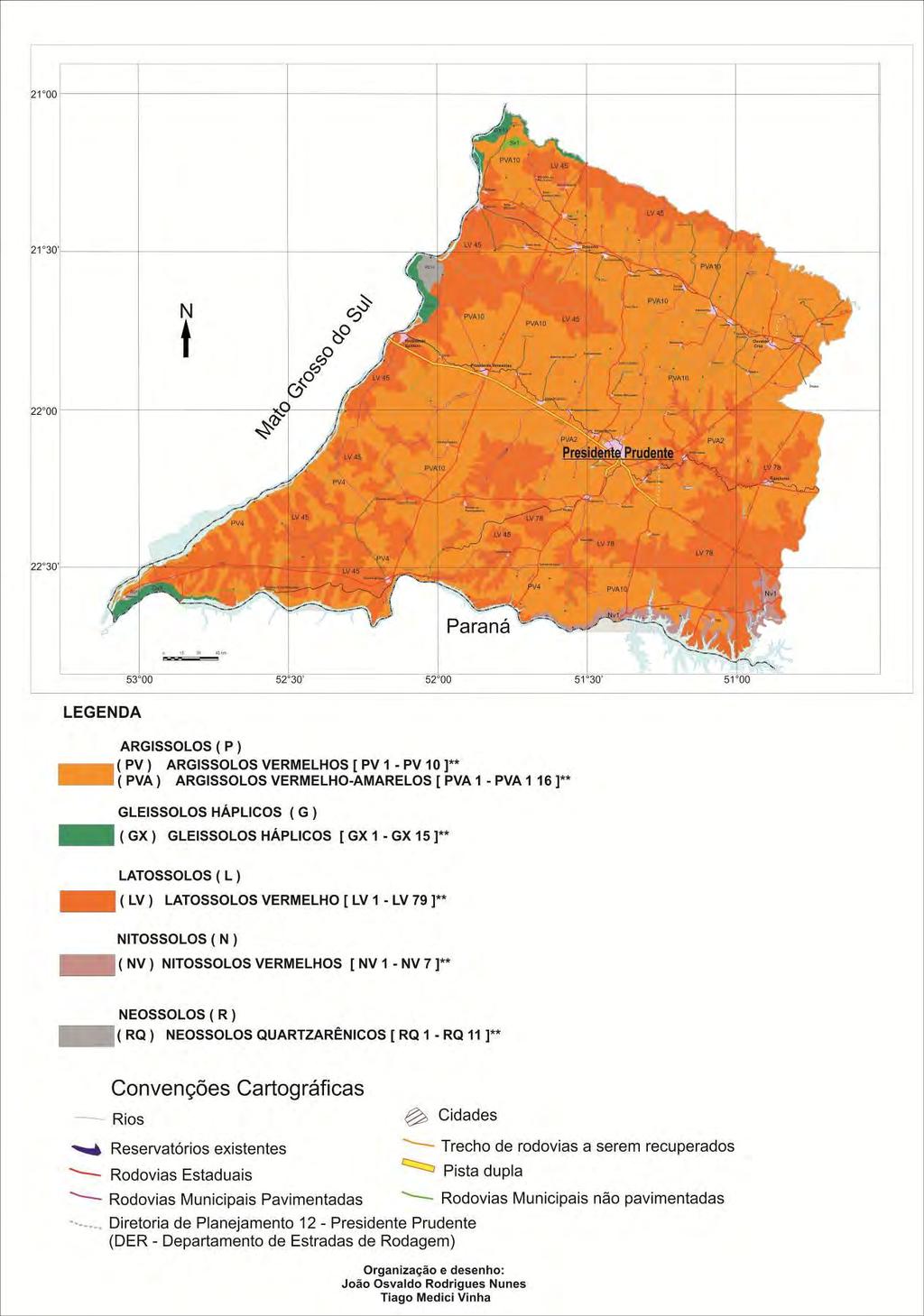 Figura 9 Mapa Pedológico do Oeste