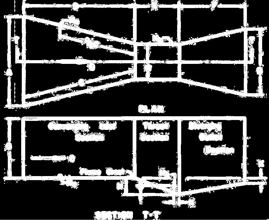 2.3.3.1 Calha Parshall A calha Parshall consiste em um dispositivo de trecho curto com geometria de fundo e paredes, o qual acelera a velocidade da água e cria uma passagem por escoamento crítico.