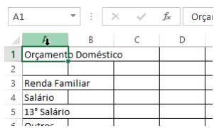 Quando uma nova planilha é iniciada no Excel todas as colunas possuem a