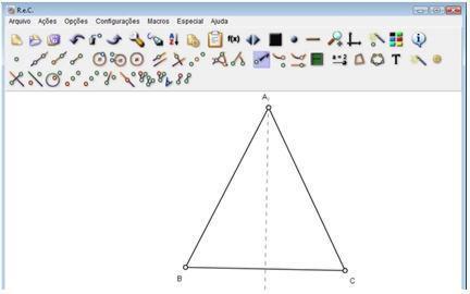 Para Carvalho (2008), o software contém ferramentas para construções geométricas (planas) com régua e compasso e, com muita simplicidade, conseguem-se obter construções geométricas.