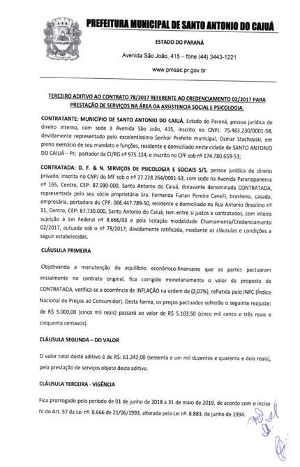 027 / 208 O Tamboara, Esta Paraná,, uso suas atribuiçõs lgais, convoca a pssoa abaixo rlaciona, aprova, Concurso Público abrto plo Edital.