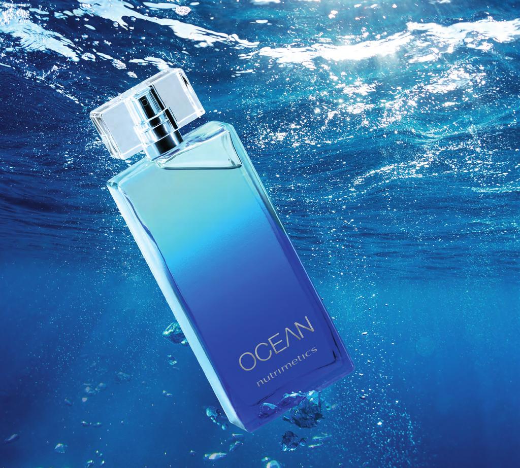 86 OCEAN A fragrância reflete o homem que busca liberdade e bem-estar por meio do