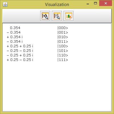174 Figura 2: Resultado da simulação do circuito da DFT. Vemos que o simulador nos dar o resultado que é previsto pela equação 2.3.3. A única diferença é que os números estão escritos em binário.