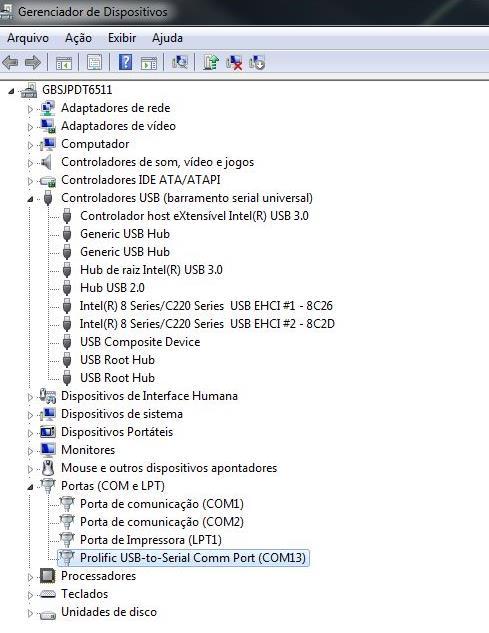 Instalação Para instalar a PP-10 no computador via USB 1. Instale o driver PL2303_Prolific_DriverInstaller_v10518 disponível no CD de drivers ou no site da Bematech.