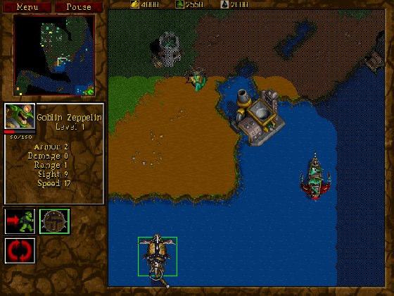 Figura 2 Fog of War em Warcraft II. Warcraft II foi também o primeiro RTS a se tornar popular nas partidas multiplayer pela Internet, conquistando uma legião de fãs.