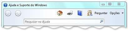 A caixa de pesquisa na Ajuda e Suporte do Windows 4 Pesquisar Ajuda Você pode pesquisar tópicos da Ajuda por assunto Clique no botão Pesquisar Ajuda e, em seguida, clique em um item na lista de