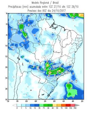 Do dia 7 ao dia 9, volta a chover em toda região, mas com