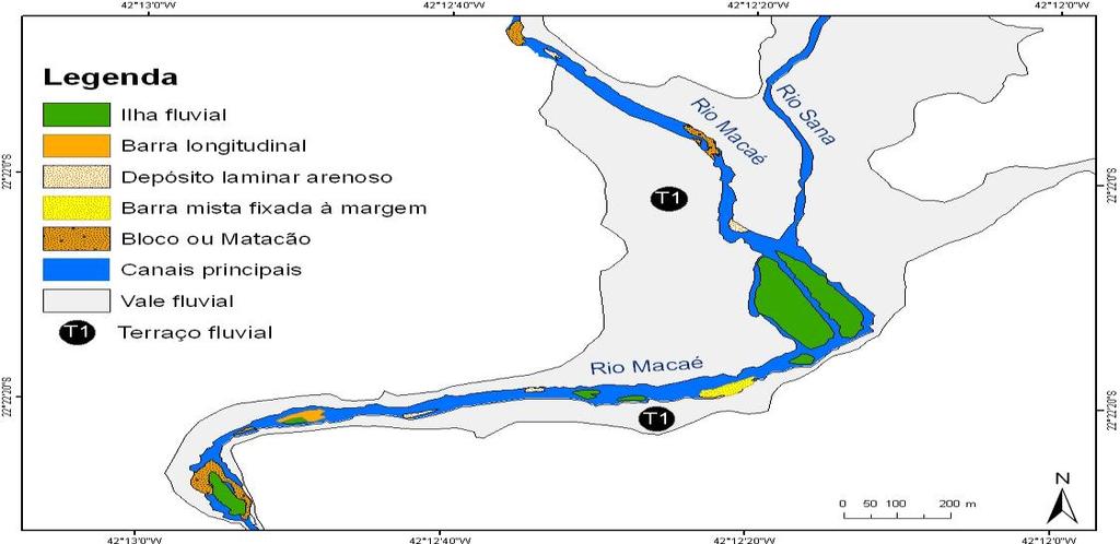 Área de confluência do rio Macaé com o