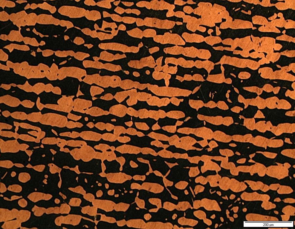 modificado 200 m Figura 56 Microscopia óptica da amostra