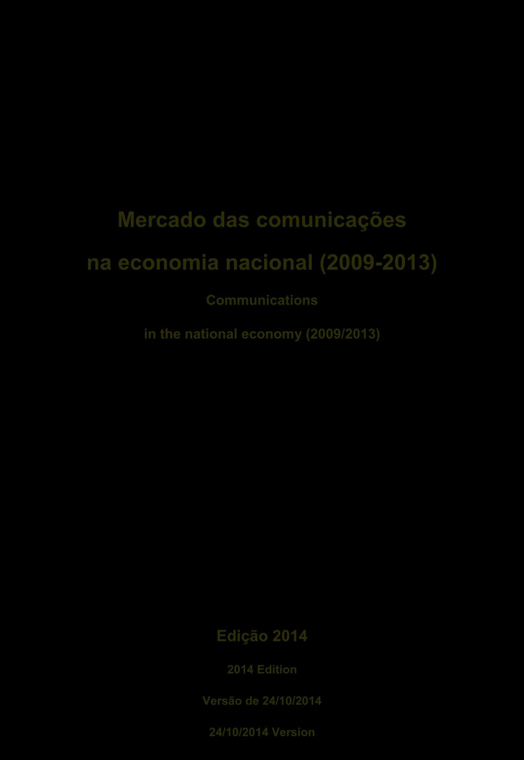 national economy (2009/2013) Edição 2014