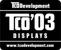 Informação de TCO Congratulations! The display you have just purchased carries the TCO 03 Displays label.