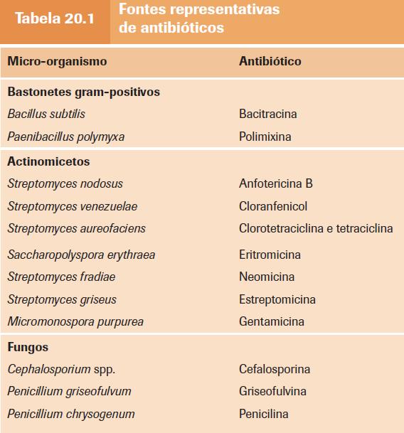 Microrganismos produtores