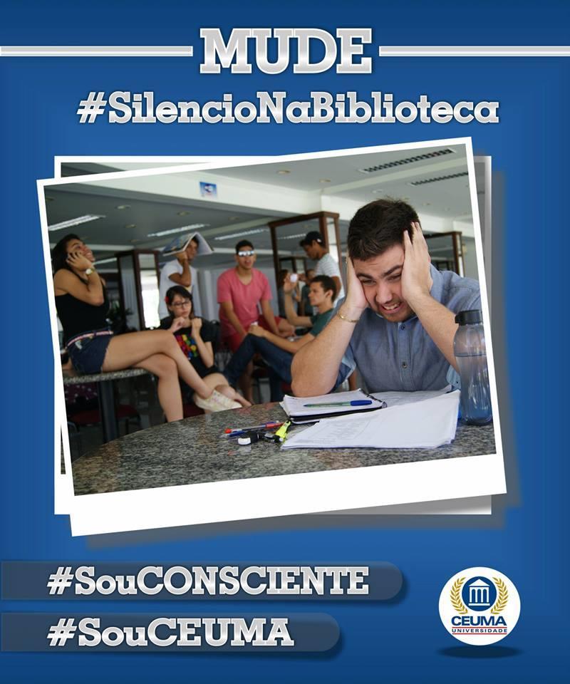 Figura 2. Cartaz publicitário avulso, "Silêncio na Biblioteca". REFERÊNCIAS BIBLIOGRÁFICAS ANG, Ton. Fotografia Digital. Ed. Senac, 2007. CESAR, Newton.