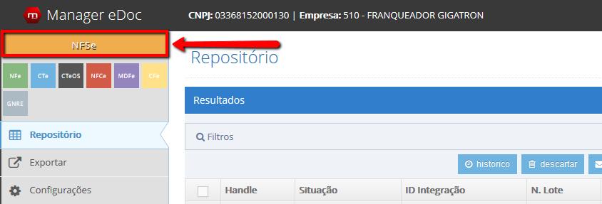 3 CONFIGURAÇÕES 3.1 Configuração na Interface Web. Acesse o Giga e-doc pela Interface WEB por meio de um navegador WEB. O endereço dependerá de como o gerenciador foi instalado.