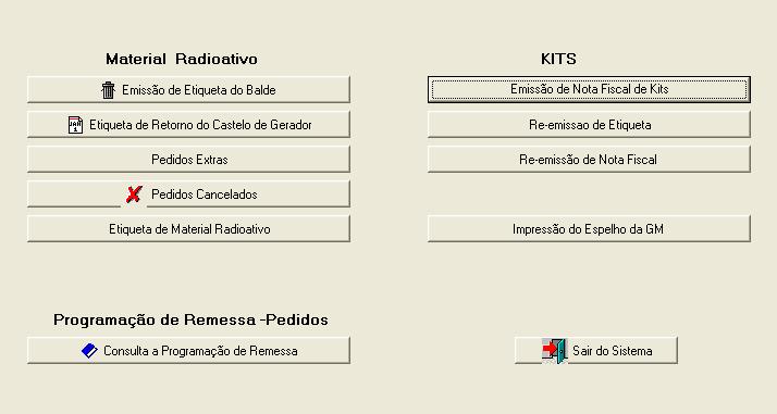 Além do programa de emissão de nota fiscal de kits, onde as caixas são pistolados uma a uma e ao fechar o pedido o sistema emite a nota fiscal e as etiquetas do cliente de dos produtos. 2.1.