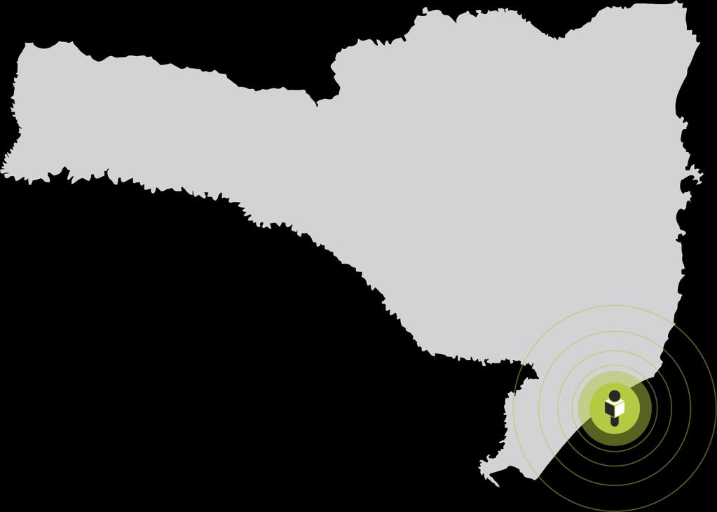 ABRANGÊNCIA comunicação A Rádio Difusora tem abrangência em mais de 50 municípios, alcançando as regiões da Grande Florianópolis, Planalto Serrano e norte do Rio Grande do Sul.